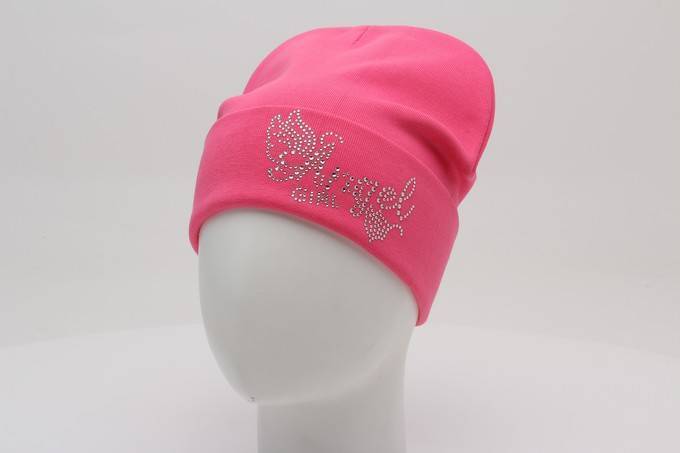 Шапка с отворотом трикотажная