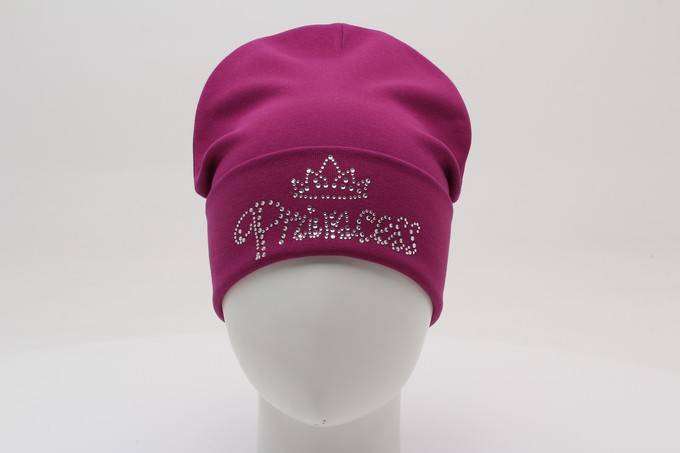 Шапка с отворотом трикотажная