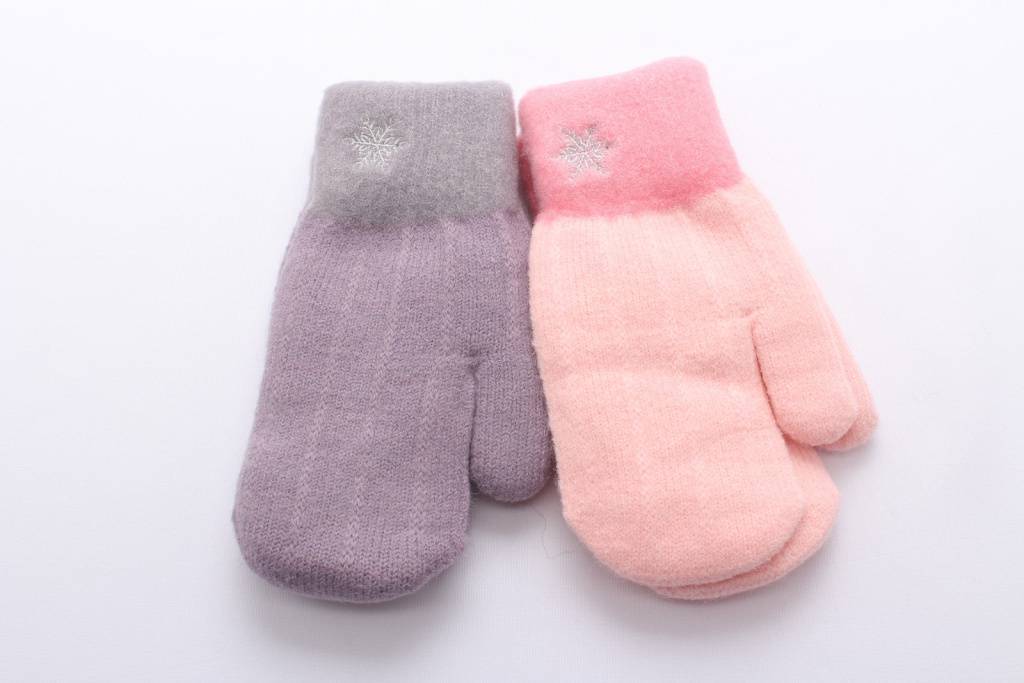 Варежки двойные