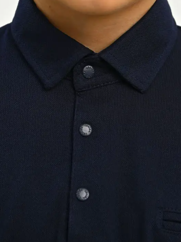 Поло с длинным рукавом