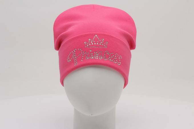 Шапка с отворотом трикотажная