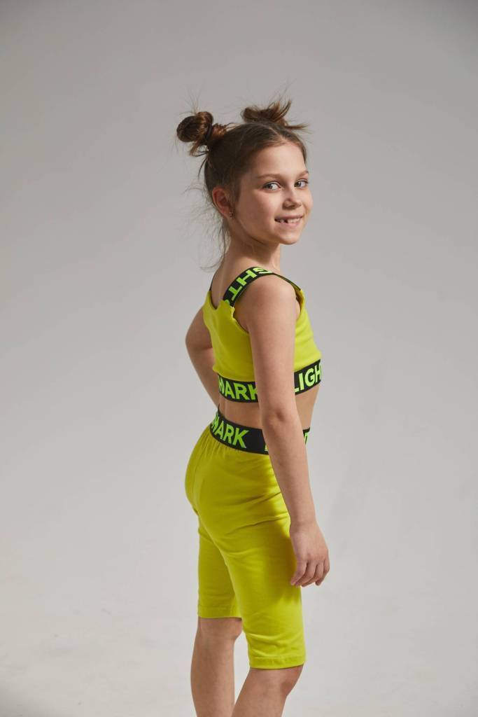 Костюм (топ/велосипедки)